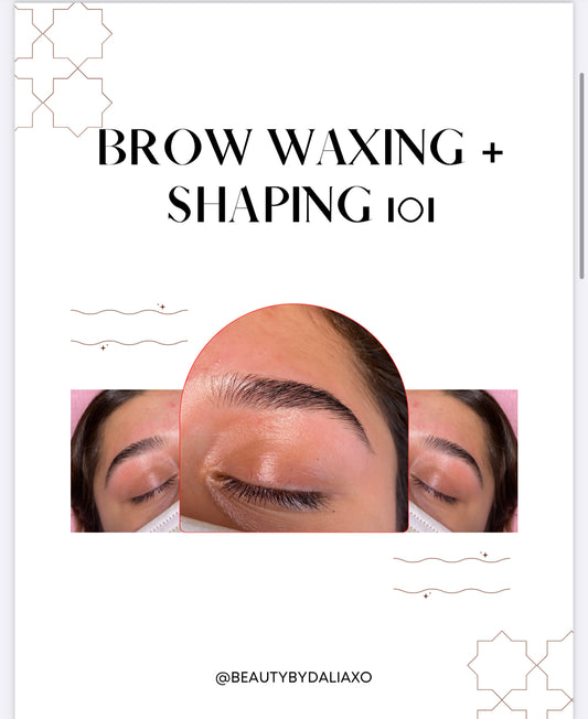 Beginner Brow Wax + Shaping Ebook